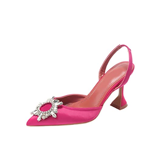 Escarpins satin nœud cristal pour rayonner en soirée de gala