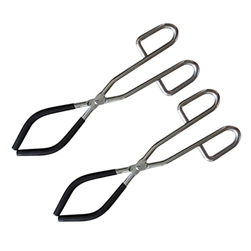 FELTECHELECTR Beaker Clamp with Rubber Cover Glass Beaker Fixing Clip Laboratory Glassware Accessory School Supplies Clamp Random Color
