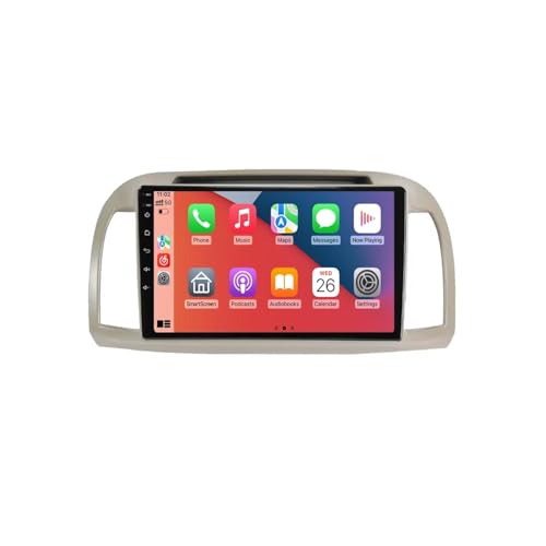 Radio de Coche Carplay para Viajar en Nissan March K12 con Música