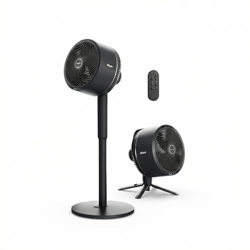 Image of Shark FlexBreeze Cordless Table & Pedestal Fan | 24Hrs Battery | 70 ft Air Throw |BLDC Motor | 180 Oscillation (10 Angles) | 55 Vertical Tilt | 5 Speeds + 2 Breeze Modes | Remote, FA200INBK Black