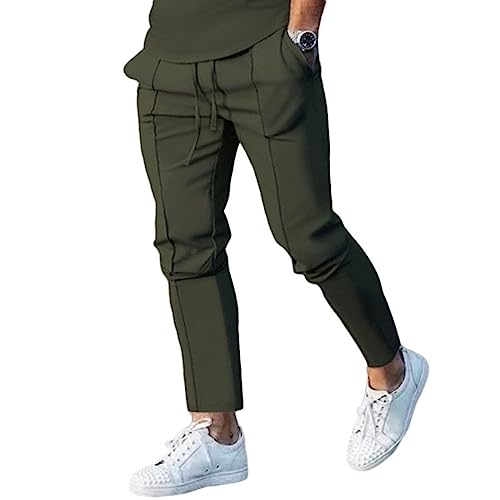 Mens Slim Fit Pants Stretch Sweatpant Straight-Fit Running Hiking Casual Trouser Outdoor Travel Skater Pants for Men
