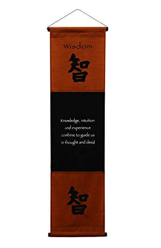 G6 Collection Pergamino de pared grande con citas inspiradoras para colgar en la pared, decoración de sabiduría, afirmación, pancarta motivacional, mensaje inspirador, decoración de pensamiento,