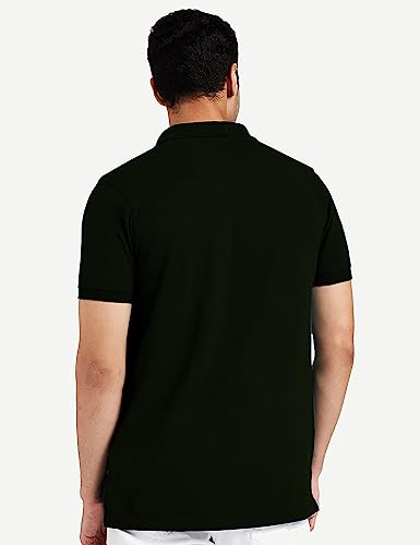 Image of Mitaha Half Sleeve Cotton Lycra Regular Fit Men's Polo with Button, Casual wear Polo Collar t-Shirts Half-Sleeve Polo Shirts.