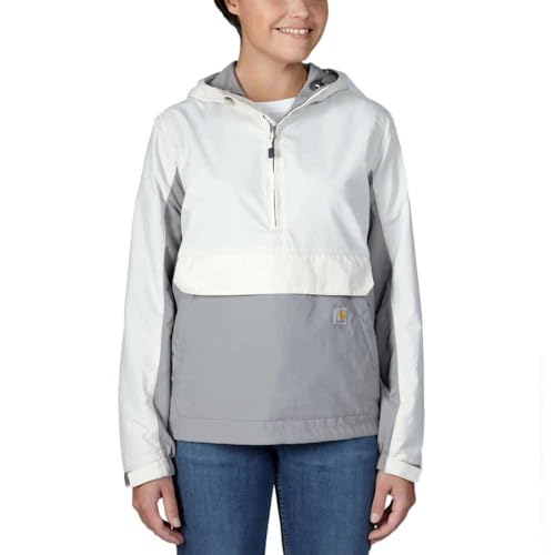 Carhartt Rain Defender Loose Fit Leichter verstaubarer Anorak Damen Weiß...