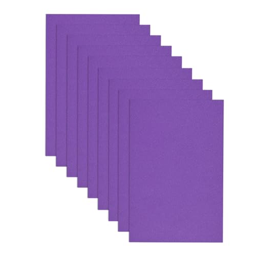 Jtnohx Hojas de Goma Eva, 17.78×28.7cm Gomaespuma Artesanal, 9 Piezas Eva para Artesanía, Espuma de Color para Artesanía(morado)