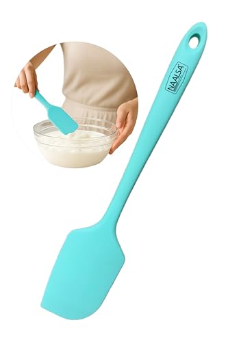 Image of NAALSA GLENZ Silcione Spatula for Cooking and Baking, Full Body Silicone with Steel core, Non Stick 28cm Length 11inch (1pc Spatula)