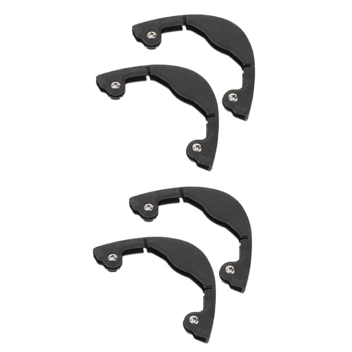 BESPORTBLE 2 Juegos Funda Protectora para Snowboard Tabla De Skate Equipo De Protección para Patineta Tira De La Cubierta del Monopatín Accesorio De Esquí El Plastico Black 2 Piezas * 2