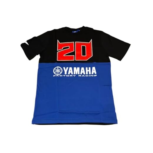 Fabio Quartararo Yamaha Factory Racing Moto GP - Camiseta oficial para hombre, color azul y negro, negro/azul, XXL