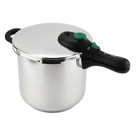 MAGEFESA ® Dynamic olla a presión Súper rápida de 7.5 litros, fabricada en acero inoxidable 18/10, apta para todo tipo de cocinas, incluido inducción, 5 sistemas de seguridad, fácil uso, express