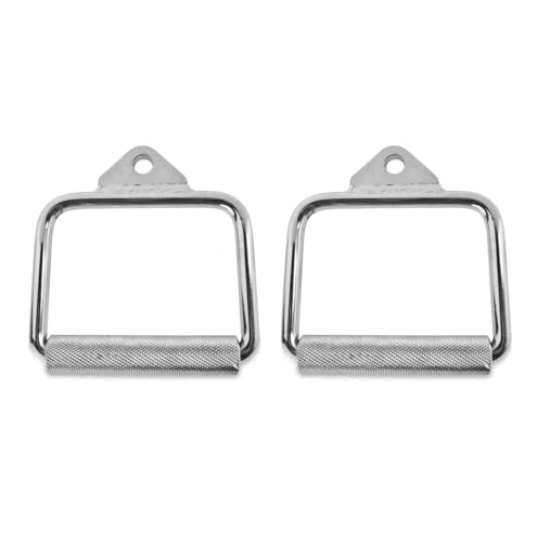 Par Estribo Puxador Aço Inox Academia 12cm Pegada Giratória