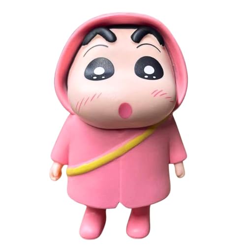 Image of FUNFOB Shinchan Action Figure | Shin chan Figurine Cartoon Figures Toys for Boys & Girls PVC Multicolour (Shinchan Rain Pink)