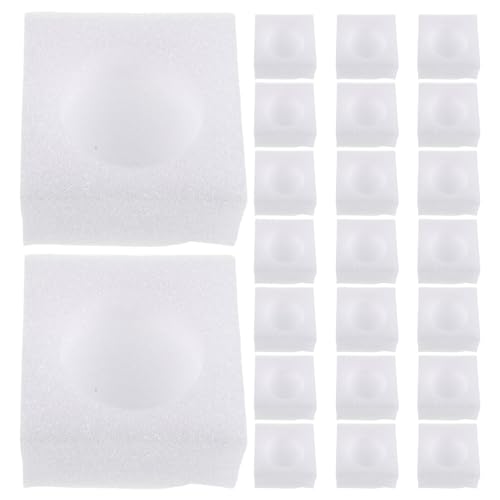 Zerodeko 100 Unidades Protector para Base de Botella de Espuma Epe Ligero y Resistente a Impactos, Adecuado para Embalaje en Envíos y Uso Doméstico