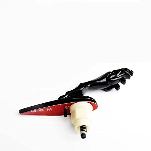 JUNBIE Fit for 3D Car Front Bonnet Emblem Decal Sticker For XF XJ XE XK XKR XFL XJS E Pace F Pace Front Hood Cover Sticker Modification (Black)