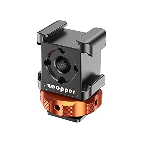 Triple Cold Shoe Mount Adapter Camera Hot Shoe Bracket for LED Video Light, Microphone, Monitors Cover