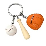 Porte-Clés Baseball – Porte-Clé Sportif Breloque de Sac pour Femme, Décorations Dynamiques de Batte, Gant et Balle, Cadeaux Porte-Cléf Sympas pour Amateurs de Baseball & Fans de Sport.