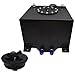 waltyotur 5 Gallon Coated Aluminum Fuel Cell Gas Tank & Level Sender for Racing/drifting Black
