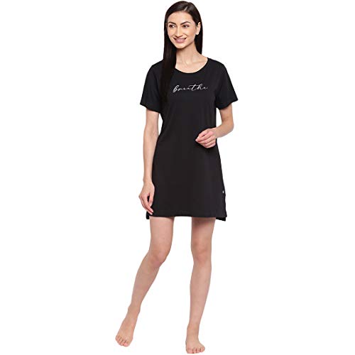 Image of Enamor Essentials E061 Women Night Dress Cotton Tunic Tee