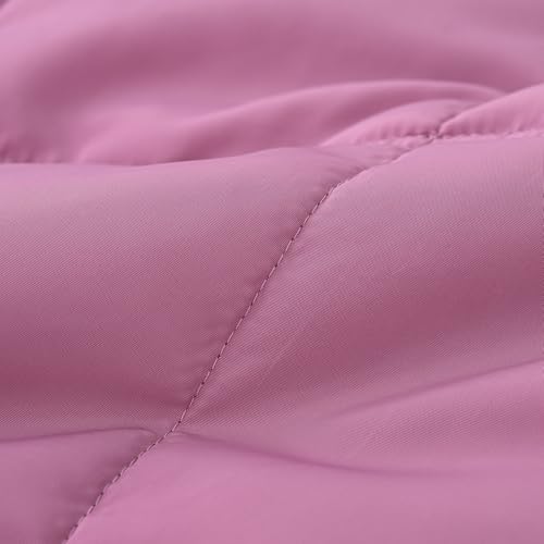 Girls Long Parka Jacket with Hood, Winter Warm Puffer Coat Kids Padded Hooded Windbreaker Overcoat 4-12 Years2