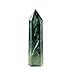 Jannyshop Fluorita Columna Cristalina Verde Natural Columna de Cristal Adorno Cuarzo Cristal...