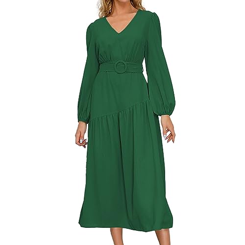 Robe jaune ajustée col en V pour femmes : sublimez votre silhouette malgré le froid