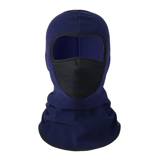 QIUYMGFG pasamontañas Gorro Pasamontañas Motocicleta máscara Completa Moto Ciclismo Bicicleta máscara Casco Capucha Moto Montar Cuello máscara Facial(Dark Blue Mask)