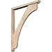 Ekena Millwork BKT0402X30X38LEC01SDF Legacy Traditional Smooth Bracket w/Offset Brace, Douglas Fir