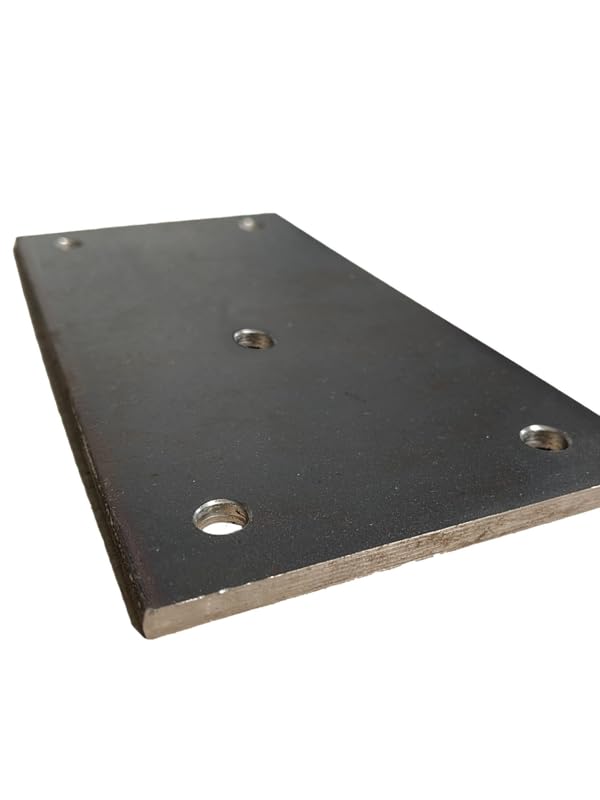 Stahlplatte Ankerplatte gelocht 190x380x15 mm (13mm Mittel-&Außenbohrung)
