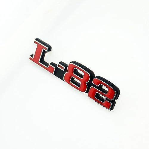 Image of 2Pc C3 75-79 L-82 Hood Restoration Emblems 3D Metal Badge Left and Right Sides Sticker Replacement for Corvette (Silver Red)