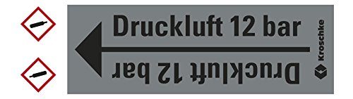 LEMAX® Rohrleitungsband Druckluft 12 bar,praxisbewährt,ab Ø 10mm,grau/schwarz,33m/Rolle