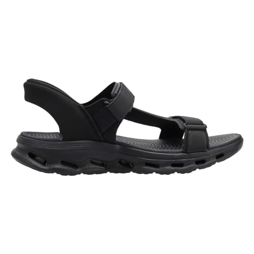Image of Skechers mens Hands Free Slip-ins Go Walk Glide Step 2.0 Quarter Strap Sandal