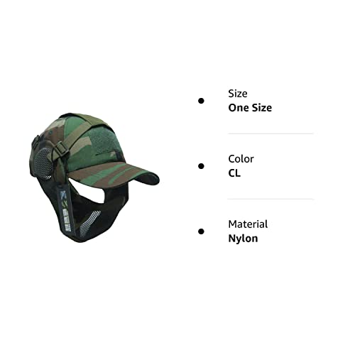 image for NO B Tactical Foldable Mesh Mask with Ear Protection for Airsoft Paint