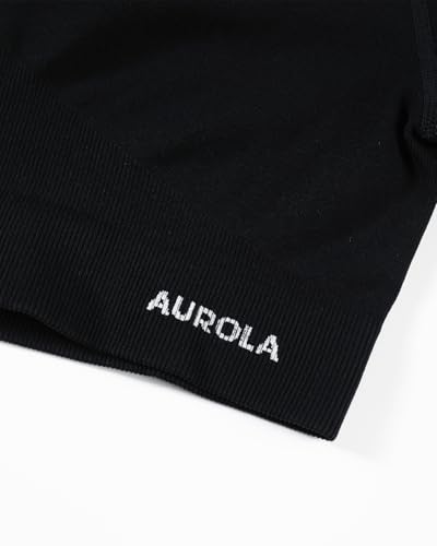 Image of AUROLA Serpent Snake Seamless Workout T-Shirts for Women,Short Sleeve Crop Top Gym Yoga Athletic Shirts Tee