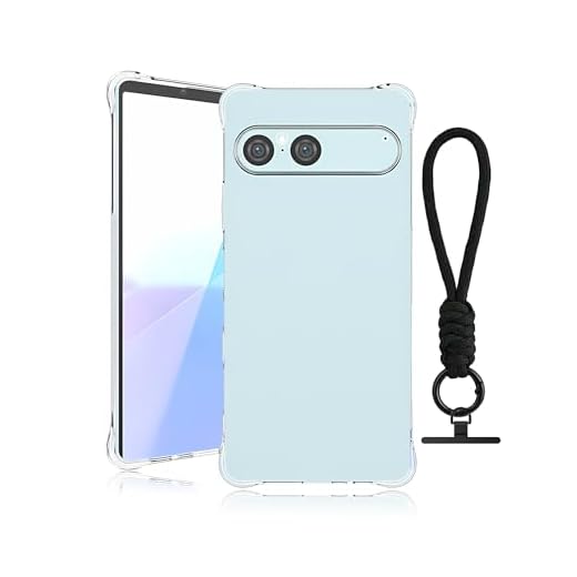 Hülle für Sony Xperia 10 Vii Smartphone, daunke Schlank oder Leichtgewicht Weich TPU, mit Schlüsselband, leicht stoßfest, Anti-Kratzer, Rundum-Schutz,Transparent