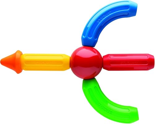 Basic 10-Piece Magnetic Building Blocks Toy. Preschool STEM Toy with Large Pieces And Grippy Groove Design. Designed By Magformers for Young Children. - Lego - Immagine 5