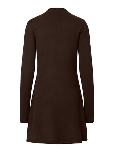 Robe en tricot à col montant robe pull mini manches longues - 3
