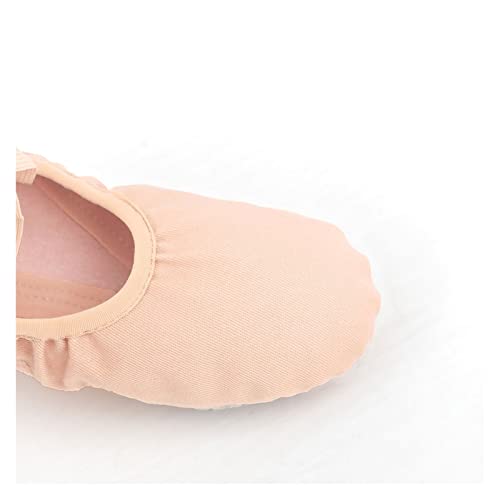 Ballet Slipper Girls Slippers Soft Leather Ballet Shoes Girls Ballet Dance Shoes Slippers for Kids Toddler,SHhg894064955-Brown-41 EU2