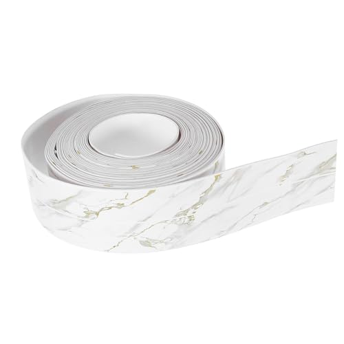 FUNOMOCYA Toilet Caulk Tape Self-Adhesive Caulking Tape 17.39ft Long Sealing Strip for Kitchen Bathroom