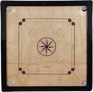 Carrom Board 24Inch, Medium Size with Coins, Striker, and Powder – Ideal for Kids, Adults, and Family Fun