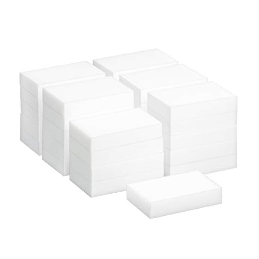 TRIXES 30 Pack de Esponjas Mágicas de Limpieza - Borrador Mágico Almohadilla Quita Manchas - Natural Eco Blanca - Puede ser Cortado a la Medida