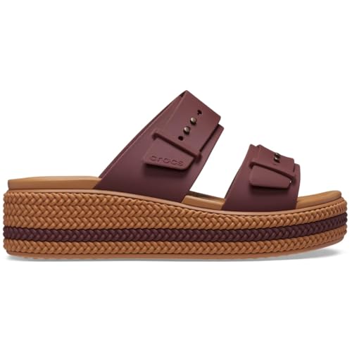 Image of Crocs Women's Brooklyn Buckle Low Wedges