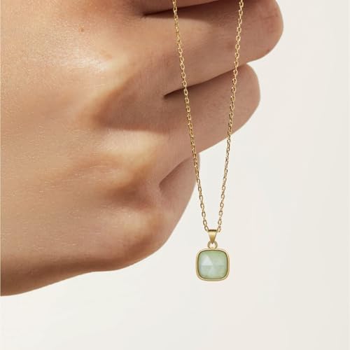 Kissyan Healing Crystal Necklace, 14K Gold Plated Natural Stone Pendant Necklace Reiki Quartz Amethyst Citrine Gemstone Spiritual Jewelry For Women thumb #8