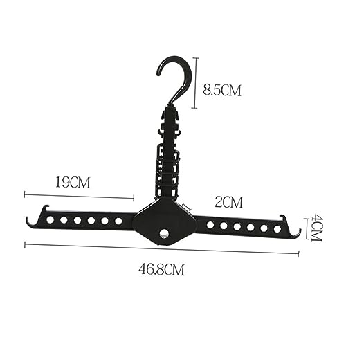 Percha plegable de plástico PRETYZOOM ahorra espacio con gancho para ropa 6