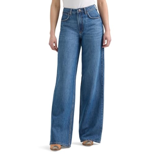 Wrangler Womens Yvette High Rise Wide Leg Jean2