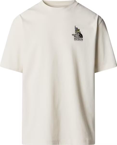 The North Face NF0A8C2TQLI U SS Clean Trails Oversized Tee T-Shirt Homme White Dune Taille M