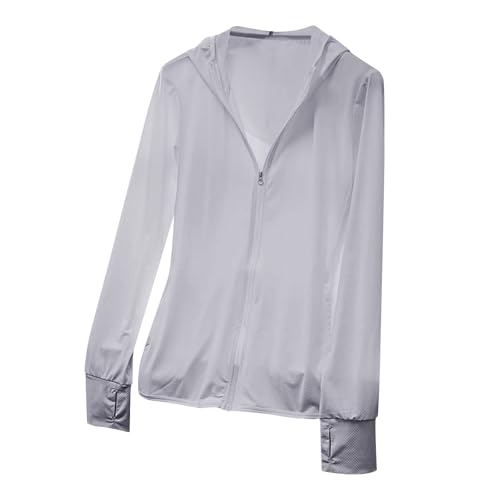 Men's Ultralight Mesh Sun Jacket Hooded Long Sleeve Thumbhole Jackets 2025 Breathe Lightweight Hoodie Outdoors Coat