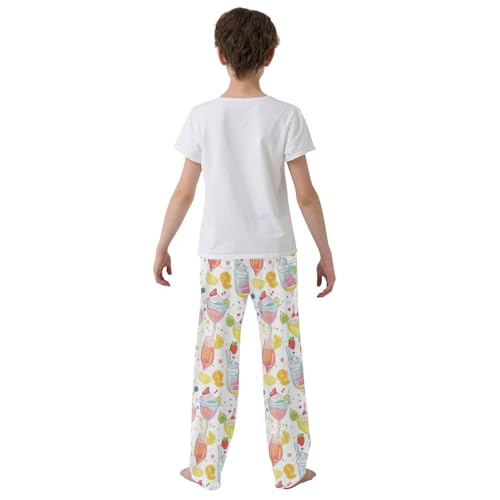 Pajama Bottoms, Pajamas Long Pant Colorful Cocktails Lounge Wear Casual Sleep Pants Soft Pjs Sleepwear3