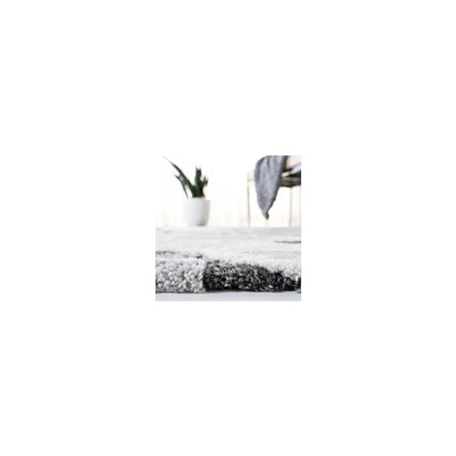 Tapete decorativo moderno 10x14 pies gris y beige miniatura 4
