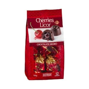 Bombones cereza al licor Hacendado con chocolate negro Paquete 150 g Pack 2