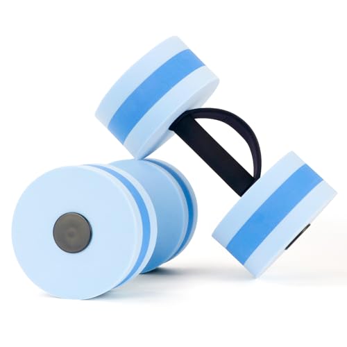 UNAOIWN Water Weights for Pool Exercise 2Pcs Water Dumbbells Water Aerobics Pool Barbells...