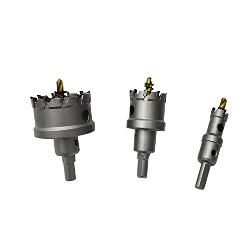 Juego de 10 brocas abrelatas 16-53mm carburo para metal miniatura 4